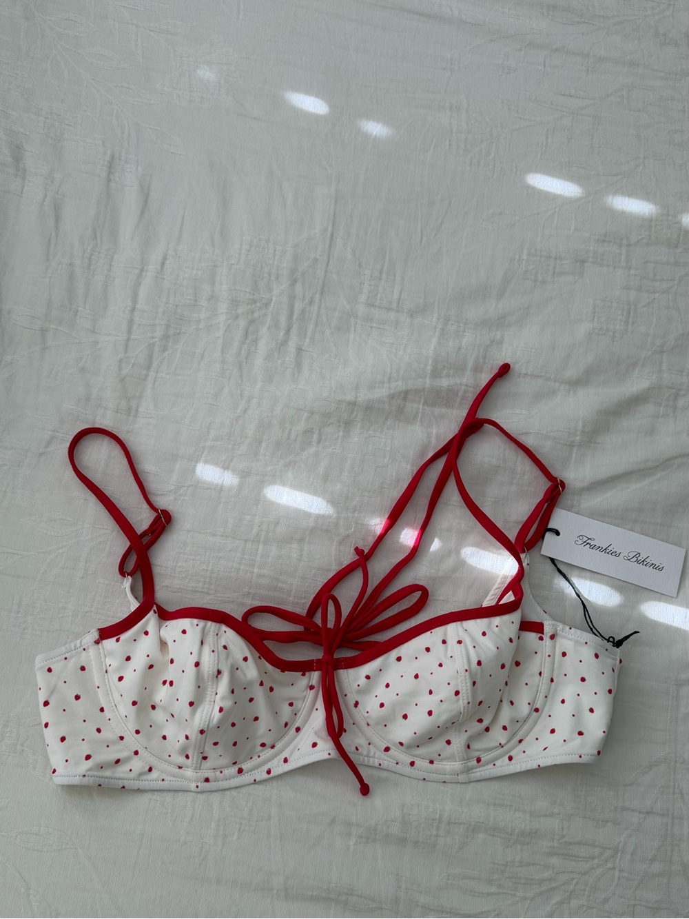 Frankie's Bikinis Cola Tiny Berry Underwire Bikini Top - Picture 4 of 7